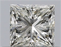 Natural Diamond 0.50 Carats, Princess with  Cut, J Color, VVS2 Clarity and Certified by GIA