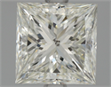 Natural Diamond 1.70 Carats, Princess with  Cut, J Color, SI2 Clarity and Certified by GIA
