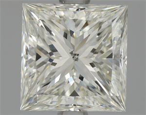 Picture of Natural Diamond 1.70 Carats, Princess with  Cut, J Color, SI2 Clarity and Certified by GIA