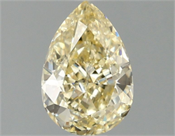 Picture of Lab Grown Diamond 1.58 Carats, Pear with  Cut, Fancy Intense Yellow Color, VS1 Clarity and Certified by IGI