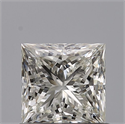 Natural Diamond 0.72 Carats, Princess with  Cut, J Color, VVS2 Clarity and Certified by GIA