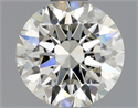 Natural Diamond 0.75 Carats, Round with Excellent Cut, K Color, SI1 Clarity and Certified by GIA