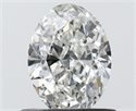 Natural Diamond 0.60 Carats, Oval with  Cut, G Color, VS2 Clarity and Certified by IGI