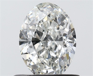 Picture of Natural Diamond 0.60 Carats, Oval with  Cut, G Color, VS2 Clarity and Certified by IGI