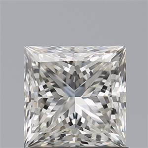 Picture of Natural Diamond 0.90 Carats, Princess with  Cut, I Color, IF Clarity and Certified by GIA