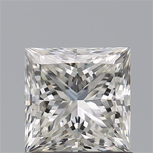 Picture of Natural Diamond 0.90 Carats, Princess with  Cut, I Color, IF Clarity and Certified by GIA
