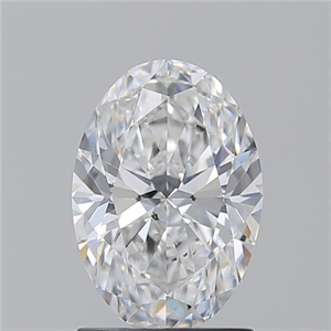 Picture of Natural Diamond 1.51 Carats, Oval with  Cut, E Color, SI1 Clarity and Certified by GIA