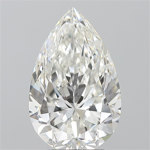 Foto Diamante Natural 3.53 quilates, De pera , Color G, claridad VS1 y certificado GIA de