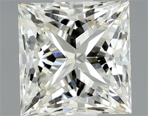 Picture of Natural Diamond 0.90 Carats, Princess with  Cut, K Color, VVS1 Clarity and Certified by GIA