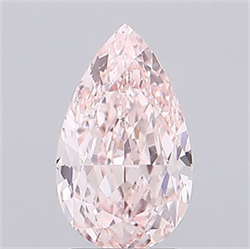 Picture of Lab Grown Diamond 2.04 Carats, Pear with  Cut, Fancy Intense Pink Color, VS1 Clarity and Certified by IGI
