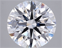 Lab Grown Diamond 2.73 Carats, Round with Excellent Cut, D Color, VVS2 Clarity and Certified by GIA