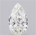 Natural Diamond 0.52 Carats, Pear with  Cut, J Color, VS1 Clarity and Certified by GIA