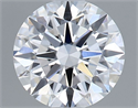 Lab Grown Diamond 1.05 Carats, Round with Ideal Cut, D Color, VVS2 Clarity and Certified by IGI