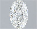 Natural Diamond 1.30 Carats, Oval with  Cut, H Color, VS1 Clarity and Certified by GIA