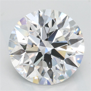 Picture of Lab Grown Diamond 3.04 Carats, Round with Excellent Cut, D Color, FL Clarity and Certified by GIA