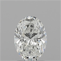 Natural Diamond 1.25 Carats, Oval with  Cut, G Color, SI2 Clarity and Certified by GIA