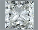 Natural Diamond 0.71 Carats, Princess with  Cut, I Color, VVS1 Clarity and Certified by IGI