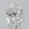Natural Diamond 1.01 Carats, Oval with  Cut, E Color, VVS1 Clarity and Certified by GIA