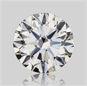 Natural Diamond 0.70 Carats, Round with Very Good Cut, F Color, VVS1 Clarity and Certified by IGI