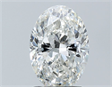Natural Diamond 1.50 Carats, Oval with  Cut, G Color, SI2 Clarity and Certified by GIA