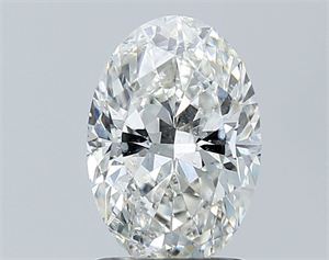 Picture of Natural Diamond 1.50 Carats, Oval with  Cut, G Color, SI2 Clarity and Certified by GIA