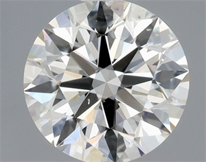 Picture of Natural Diamond 0.80 Carats, Round with Excellent Cut, J Color, SI1 Clarity and Certified by GIA