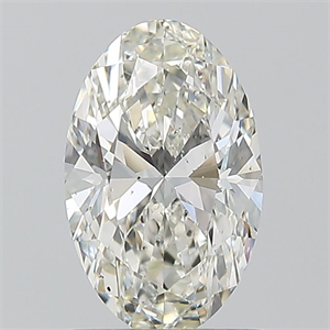 Picture of Natural Diamond 1.00 Carats, Oval with  Cut, H Color, VS2 Clarity and Certified by IGI