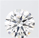 Lab Grown Diamond 3.05 Carats, Round with Ideal Cut, E Color, VS1 Clarity and Certified by IGI