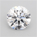 Lab Grown Diamond 1.03 Carats, Round with Ideal Cut, D Color, VVS2 Clarity and Certified by IGI