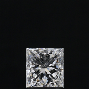 Picture of Natural Diamond 1.07 Carats, Princess with  Cut, F Color, VS1 Clarity and Certified by GIA