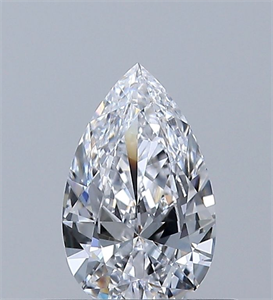 Picture of Natural Diamond 0.40 Carats, Pear with  Cut, D Color, VS1 Clarity and Certified by GIA