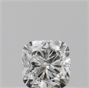 Natural Diamond 0.55 Carats, Cushion with  Cut, I Color, SI1 Clarity and Certified by GIA