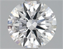Lab Grown Diamond 1.37 Carats, Round with Ideal Cut, F Color, SI1 Clarity and Certified by IGI