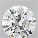 Lab Grown Diamond 1.06 Carats, Round with Ideal Cut, D Color, VVS2 Clarity and Certified by IGI