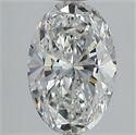 Natural Diamond 1.18 Carats, Oval with  Cut, E Color, SI1 Clarity and Certified by GIA
