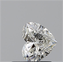 Natural Diamond 0.51 Carats, Heart with  Cut, I Color, VVS2 Clarity and Certified by GIA
