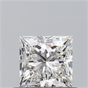 Natural Diamond 0.53 Carats, Princess with  Cut, G Color, VS1 Clarity and Certified by GIA