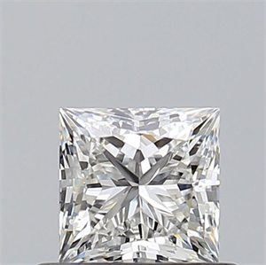 Picture of Natural Diamond 0.53 Carats, Princess with  Cut, G Color, VS1 Clarity and Certified by GIA