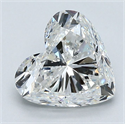 Natural Diamond 1.90 Carats, Heart with  Cut, G Color, SI1 Clarity and Certified by GIA
