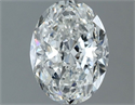 Natural Diamond 1.21 Carats, Oval with  Cut, F Color, VS2 Clarity and Certified by GIA