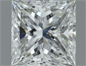 Natural Diamond 1.00 Carats, Princess with  Cut, H Color, VS1 Clarity and Certified by IGI
