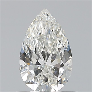 Picture of Natural Diamond 0.50 Carats, Pear with  Cut, H Color, VVS1 Clarity and Certified by GIA