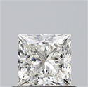 Natural Diamond 0.60 Carats, Princess with  Cut, J Color, VS1 Clarity and Certified by GIA