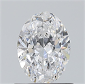 Natural Diamond 0.70 Carats, Oval with  Cut, D Color, VS1 Clarity and Certified by GIA
