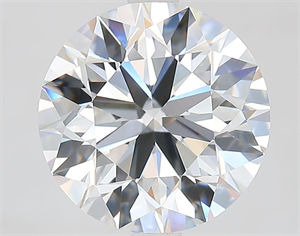 Picture of Lab Grown Diamond 3.50 Carats, Round with Excellent Cut, D Color, VVS1 Clarity and Certified by IGI