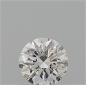 Natural Diamond 0.55 Carats, Round with Excellent Cut, F Color, VVS2 Clarity and Certified by GIA