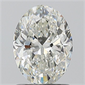 Natural Diamond 1.20 Carats, Oval with  Cut, H Color, VS2 Clarity and Certified by GIA