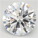 Lab Grown Diamond 3.00 Carats, Round with Ideal Cut, D Color, IF Clarity and Certified by IGI