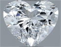 Natural Diamond 0.30 Carats, Heart with  Cut, D Color, VVS2 Clarity and Certified by GIA