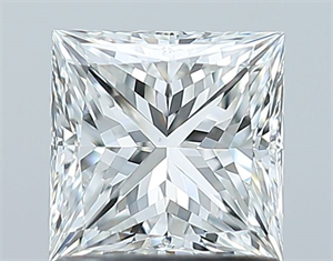 Foto Diamante Natural 1.01 quilates, Princesa , Color F, claridad VS1 y certificado GIA de